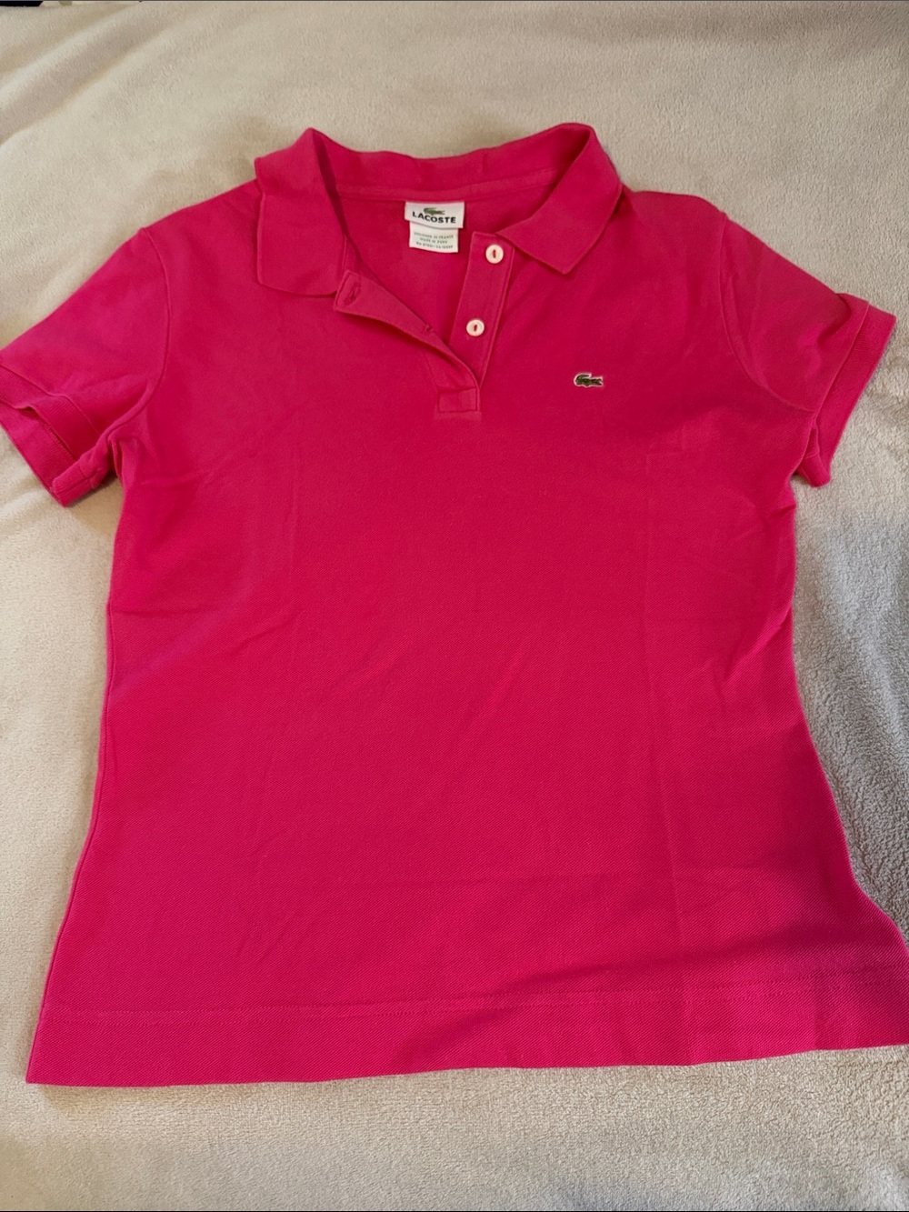 Lacoste Women’s  Hot Pink Polo Shirt